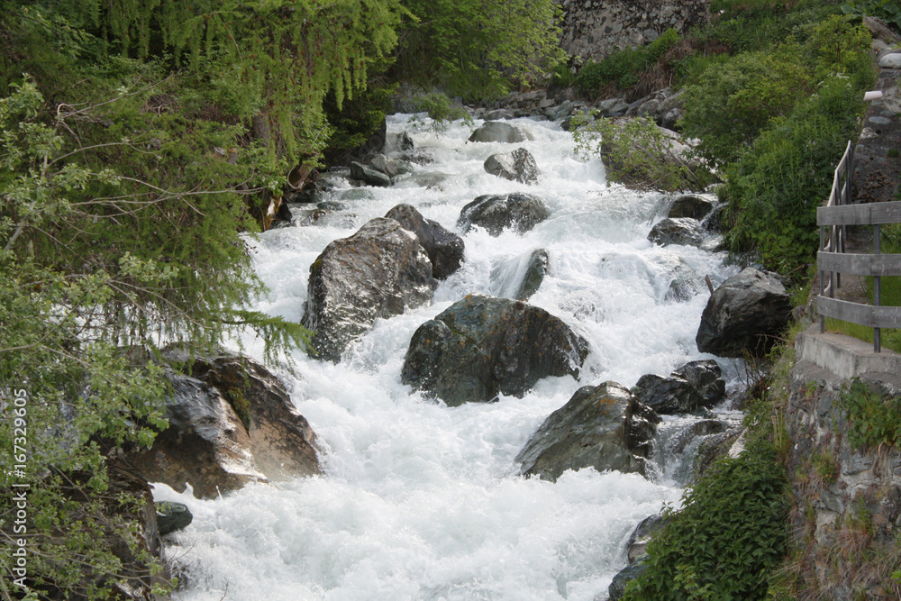 river in alps