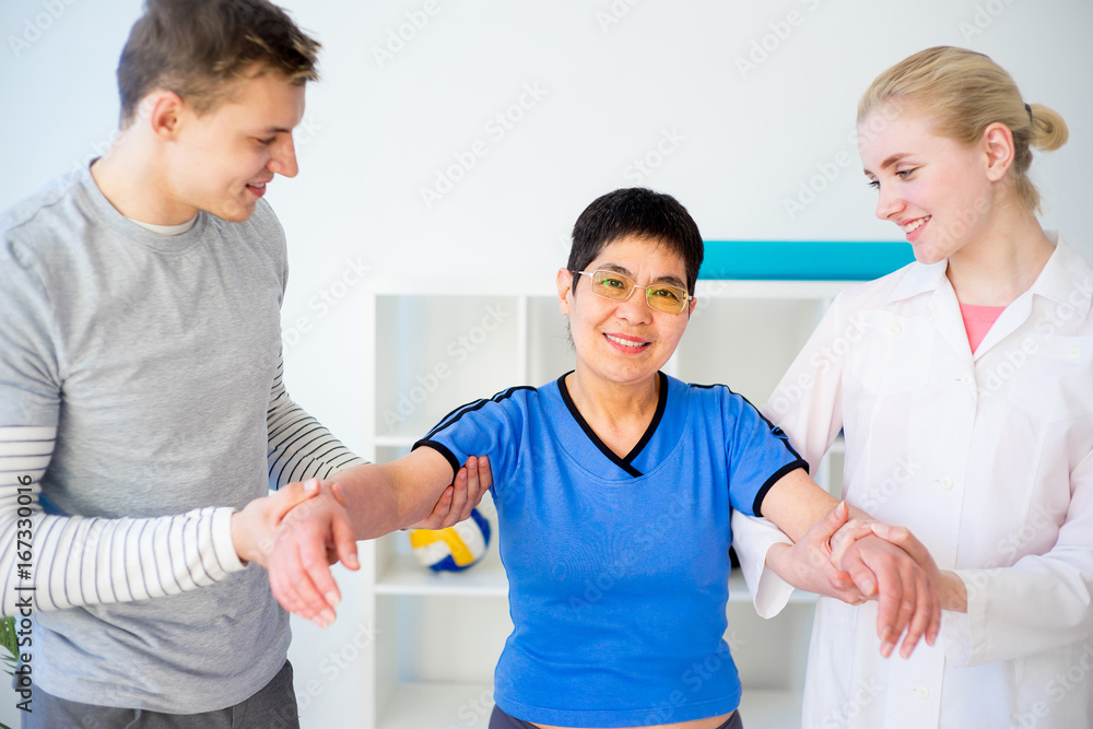 Physiotherapy in progress Physiotherapy in progress