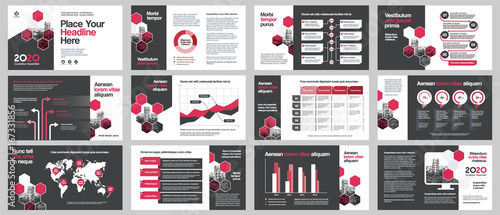 City Background Business Company Presentation with Infographics. Corporate Design Media Layout, Book Cover, Flyer, Brochure, Annual Report for Advertising and Marketing