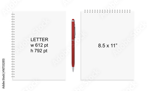 Notepad and pen