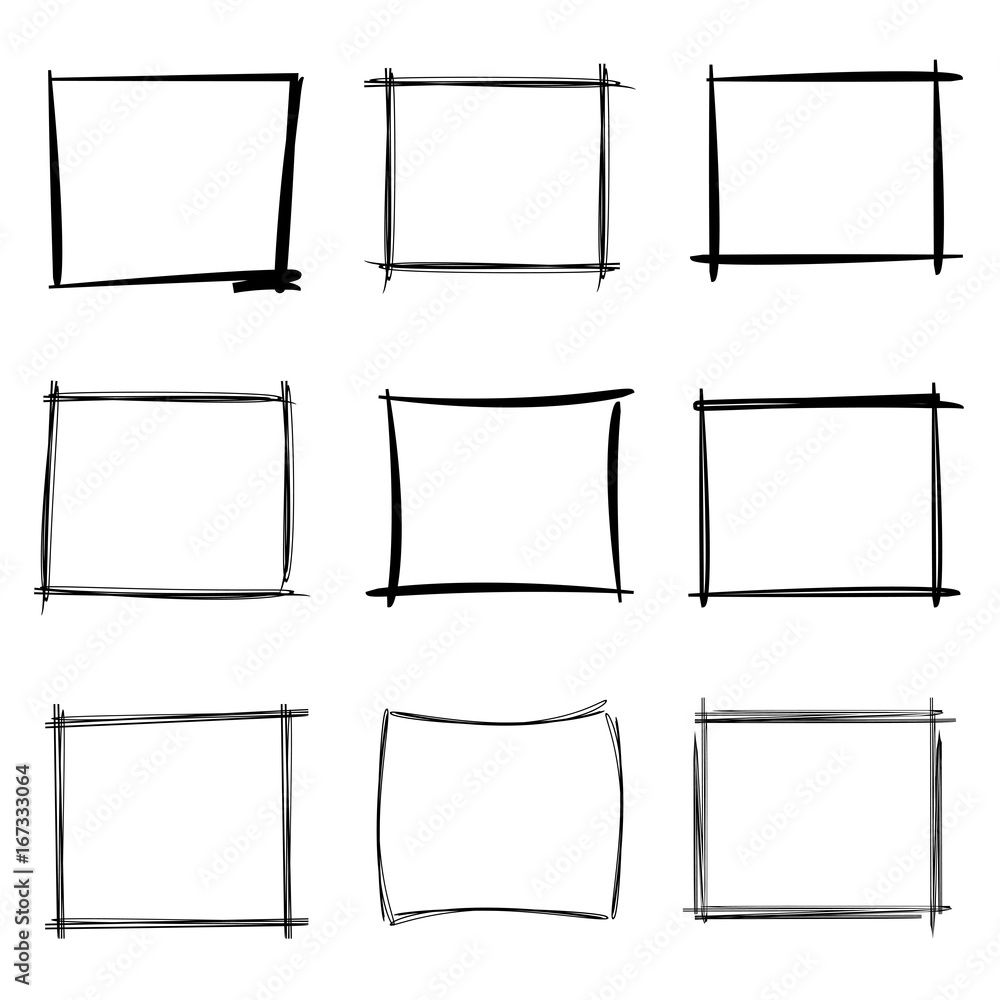 Set of Doodle Boxes Illustration with Hand Drawn Style Vector Isolated  Stock Vector  Illustration of pencil grunge 169127465