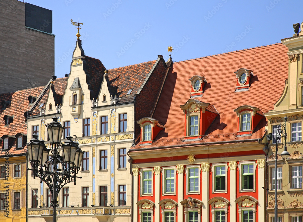 Fototapeta premium Market square in Wroclaw. Poland