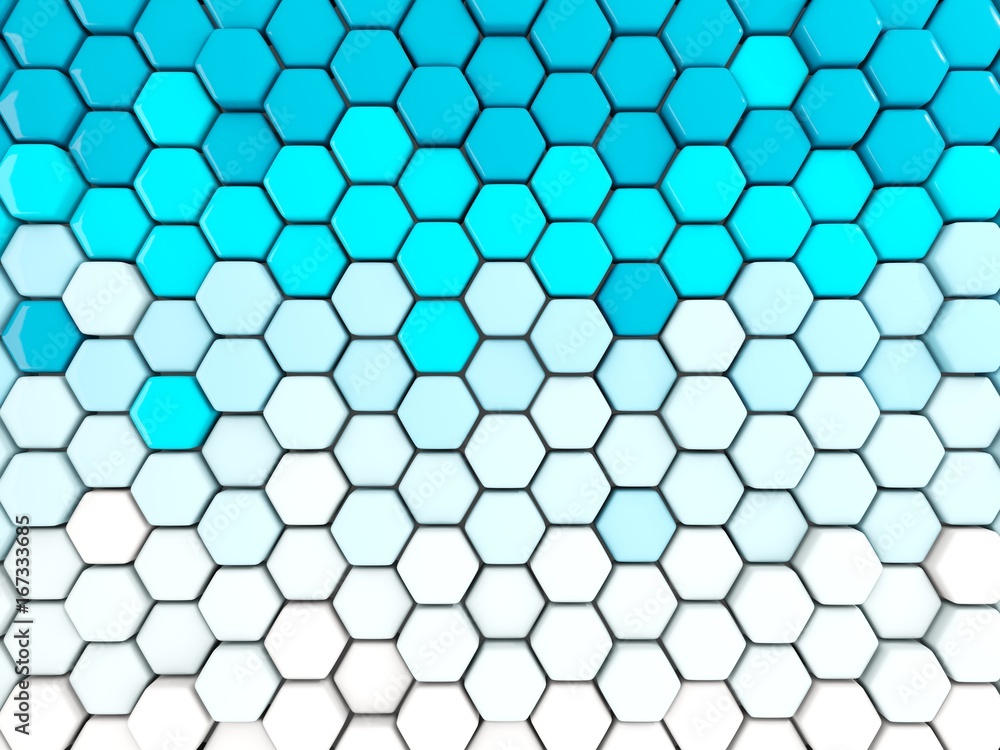 Fototapeta premium Blue and white background with industrial pattern