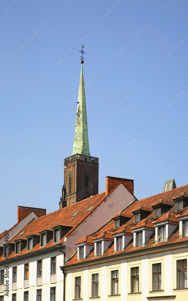 Obraz premium Church of Holy Cross in Wroclaw. Poland