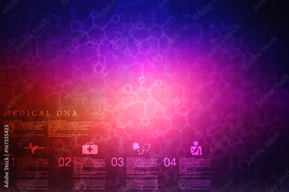 2d illustration Abstract medical background