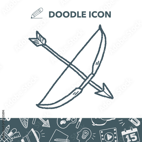 arrow and bow doodle