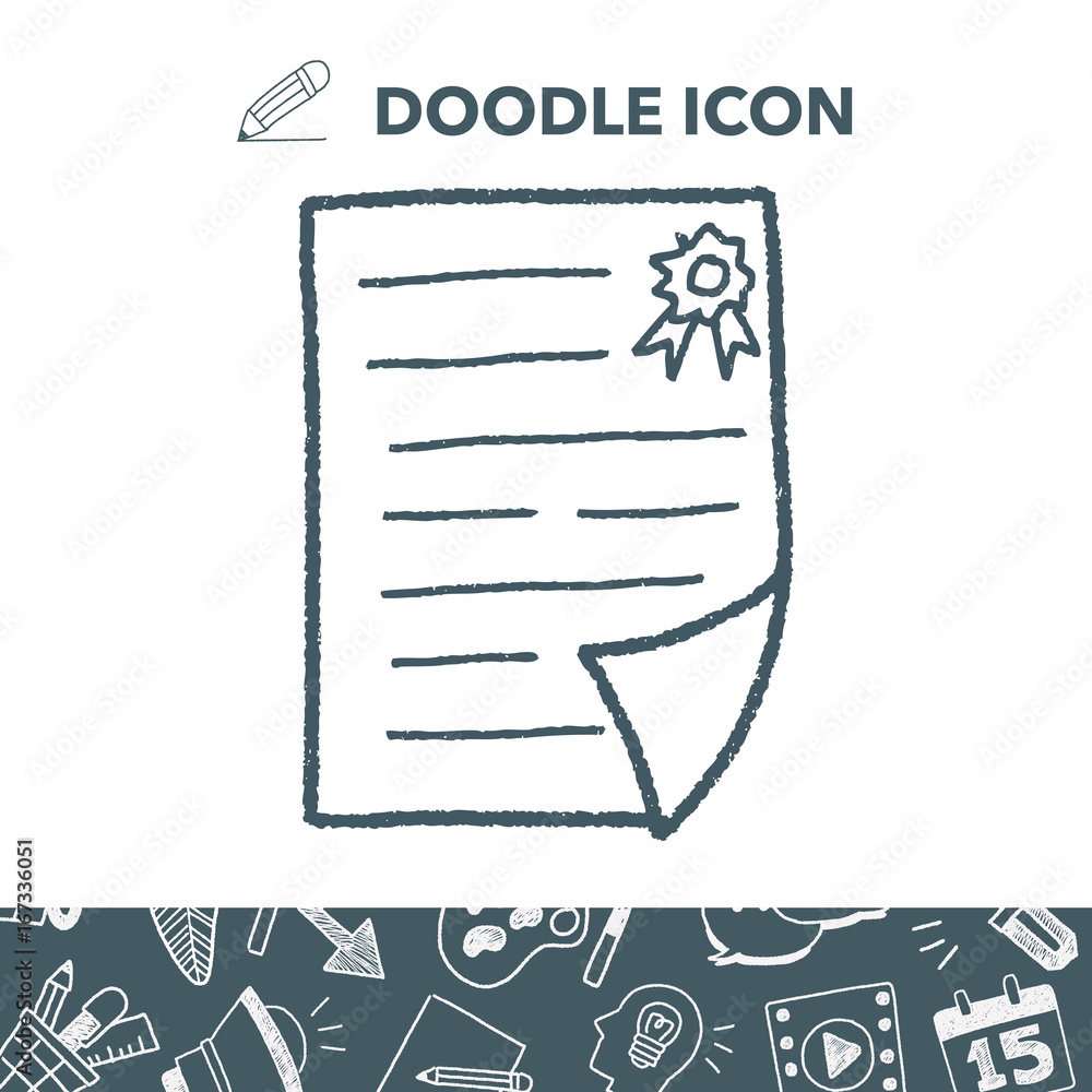 Certificate doodle Certificate doodle