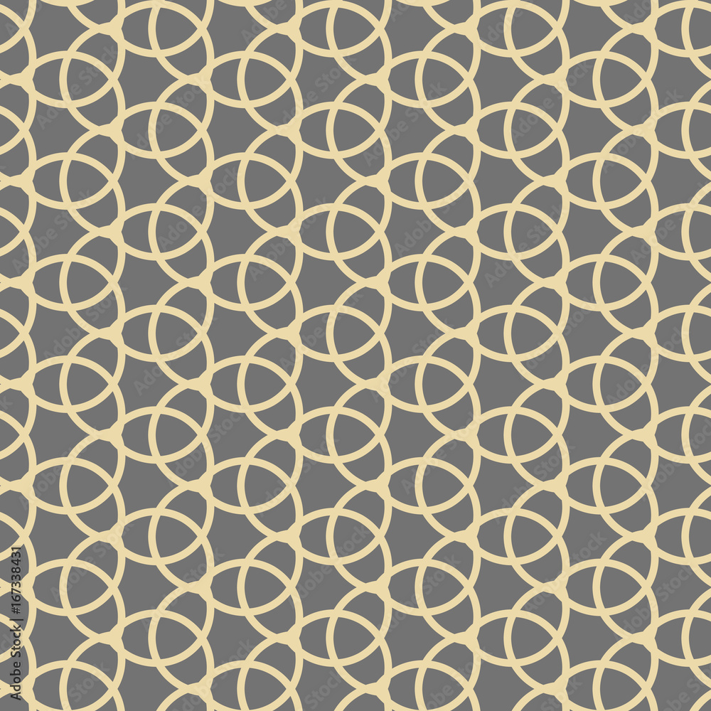 Fototapeta premium Seamless vector golden ornament. Modern background. Geometric modern pattern