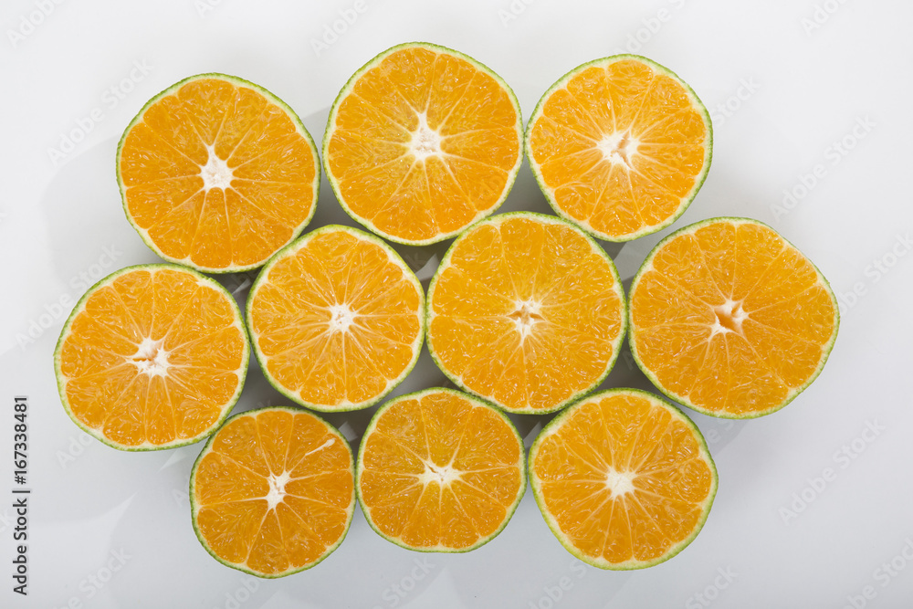 Tangerines in White