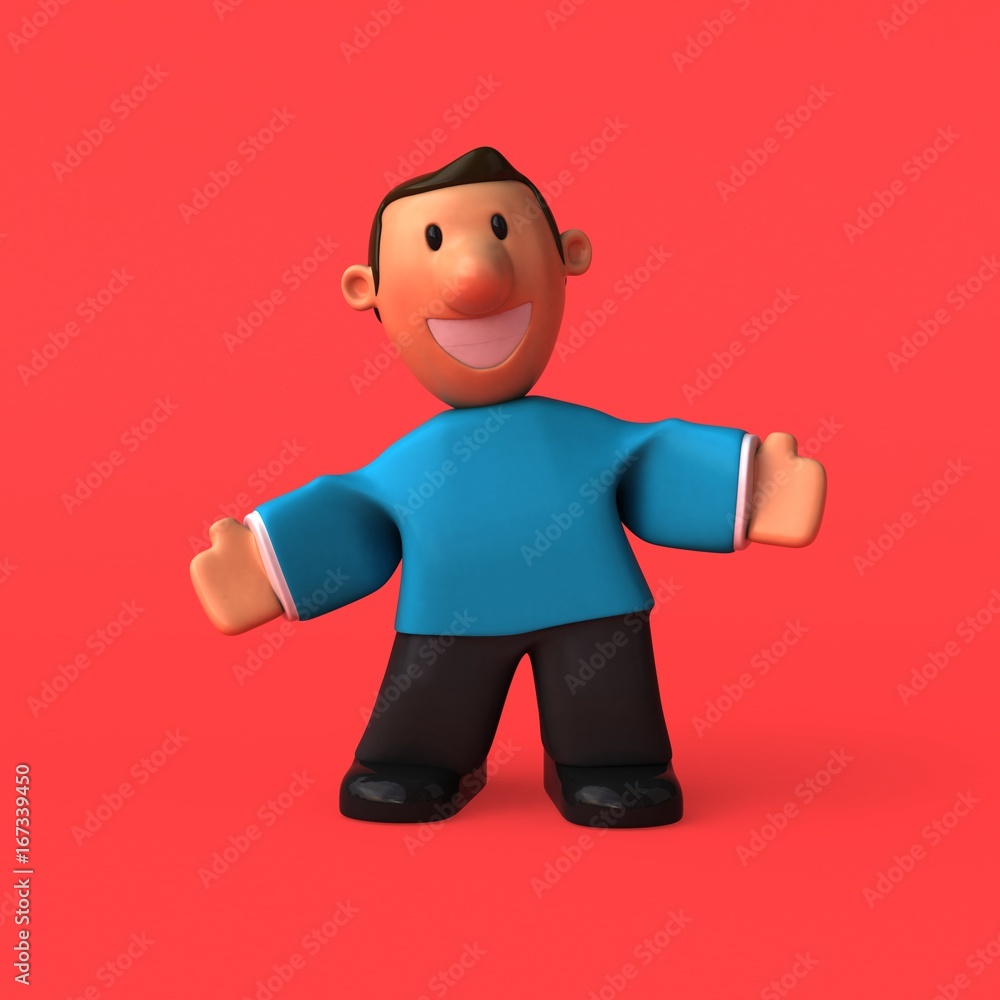 Cartoon character - 3D Illustration Cartoon character - 3D Illustration