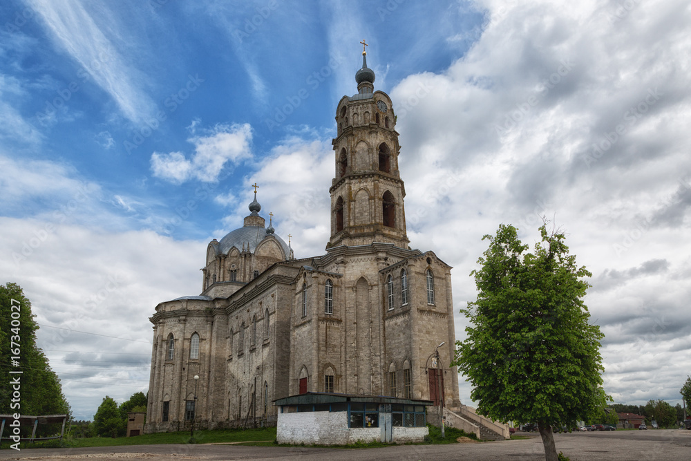 Trinity Cathedral in Gus-Zhelezny in summer. Ryazan oblast. Russia