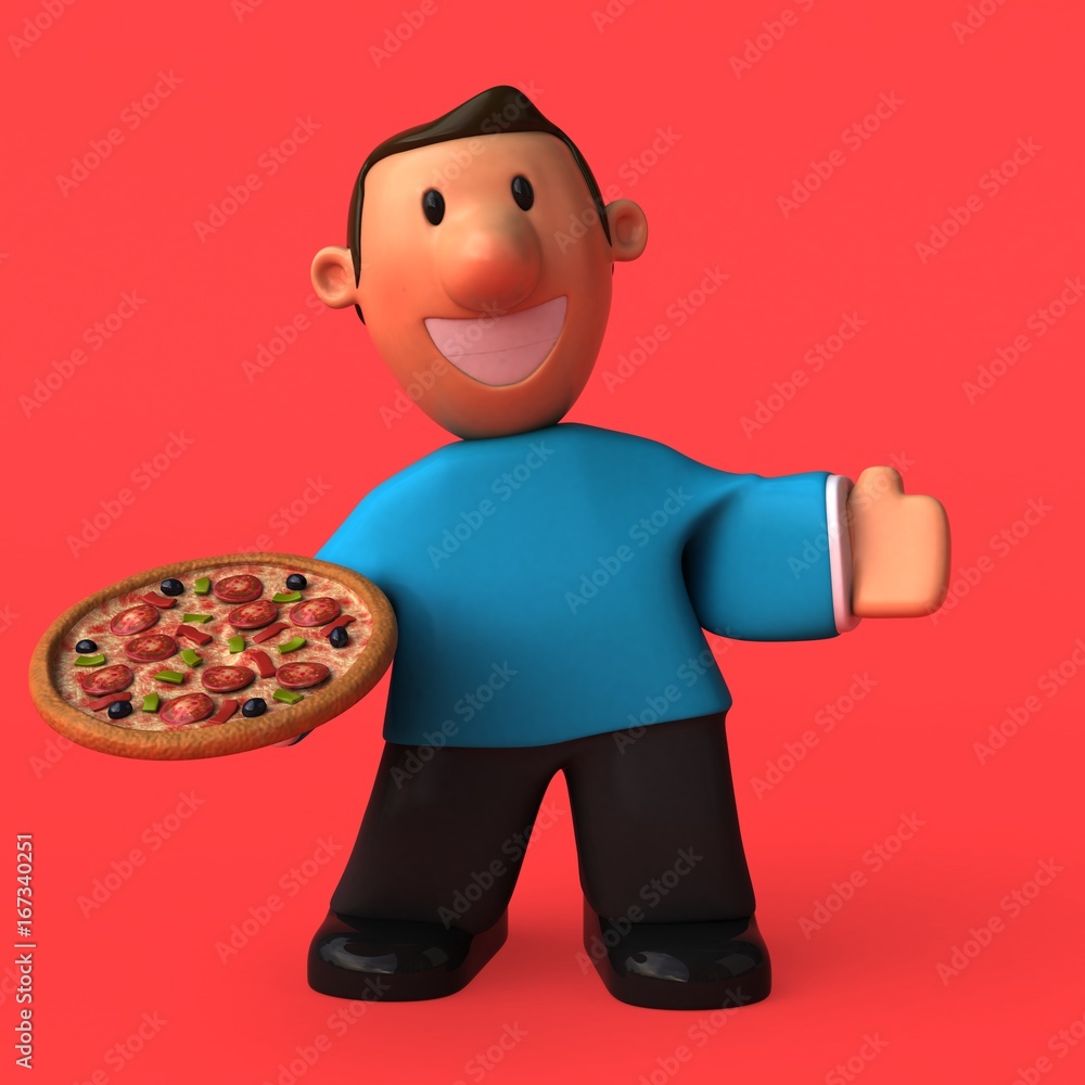 Cartoon character - 3D Illustration Cartoon character - 3D Illustration