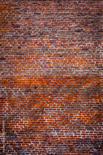 Old red brick wall textures and backgrounds