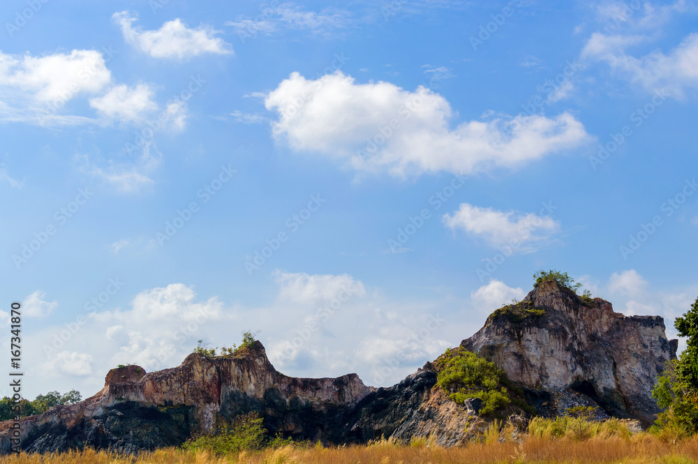 Beautiful rocky landscape, Asia, Thailand Beautiful rocky landscape, Asia, Thailand