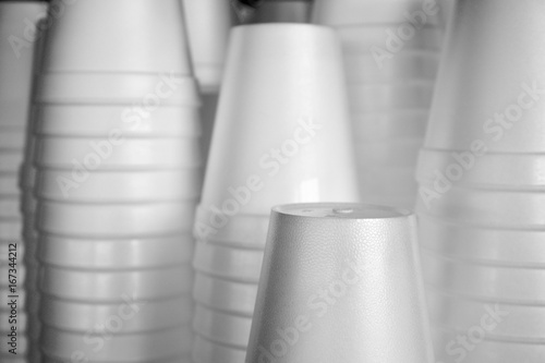 Stack of plastic cups