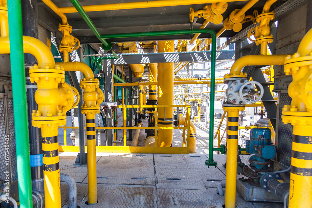 Yellow pipes chemical production 