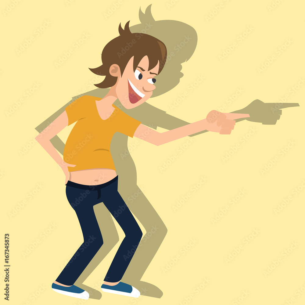 laughing person vector cartoon laughing person vector cartoon