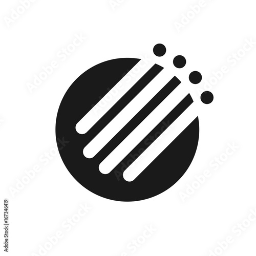 cable fiber optic vector logo