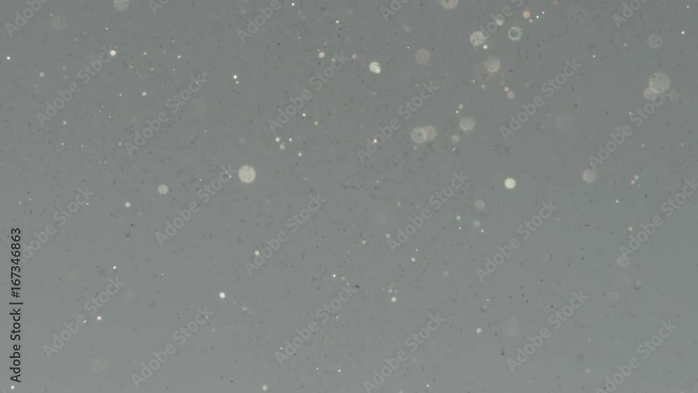 Glitter and bubbles in water, slow motion Glitter and bubbles in water, slow motion