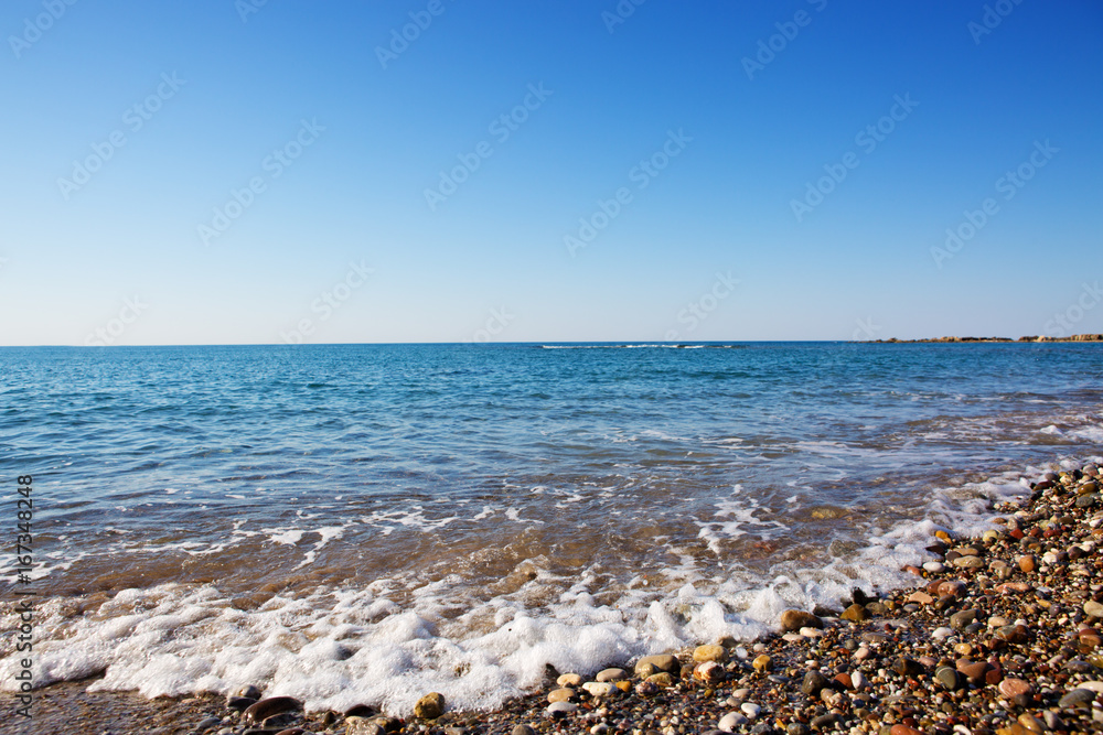 Sea and blue sky.