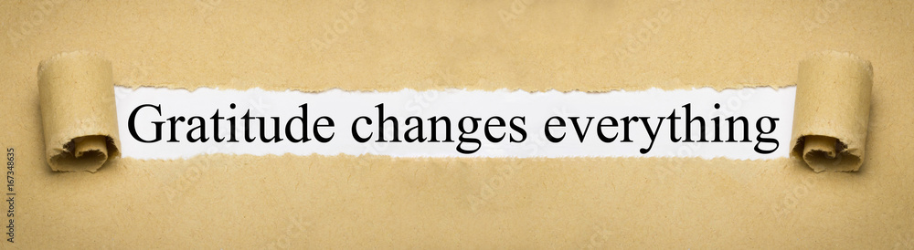 Gratitude Changes Everything Stock Photo Adobe Stock