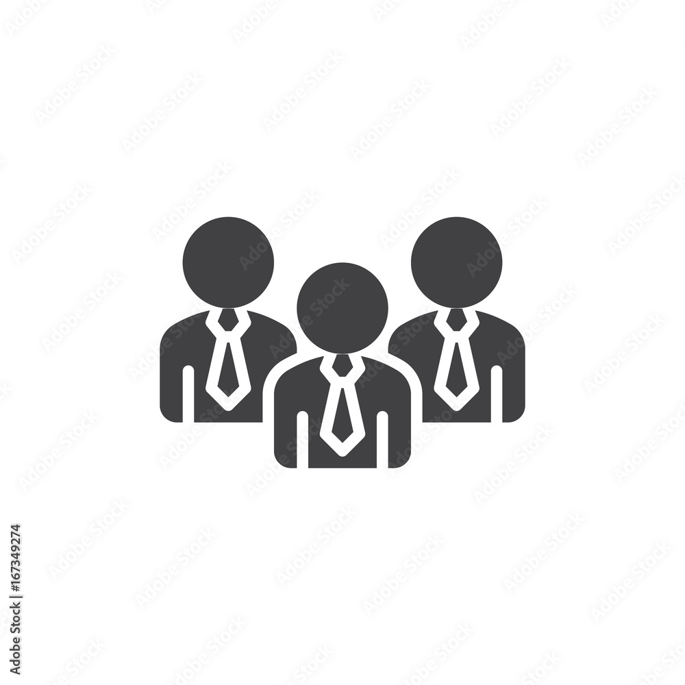 Business people icon vector, filled flat sign, solid pictogram isolated on white. Team work symbol, logo illustration. Pixel perfect vector graphics Business people icon vector, filled flat sign, solid pictogram isolated on white. Team work symbol, logo illustration. Pixel perfect vector graphics