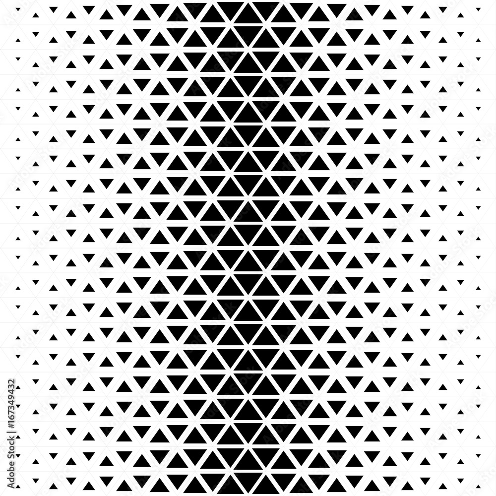 Abstract polygon black and white graphic triangle pattern