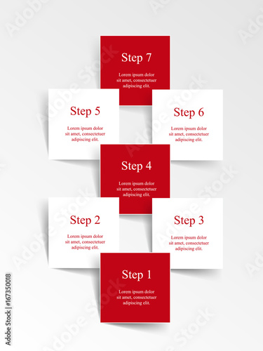 Vector lines arrows infographic.