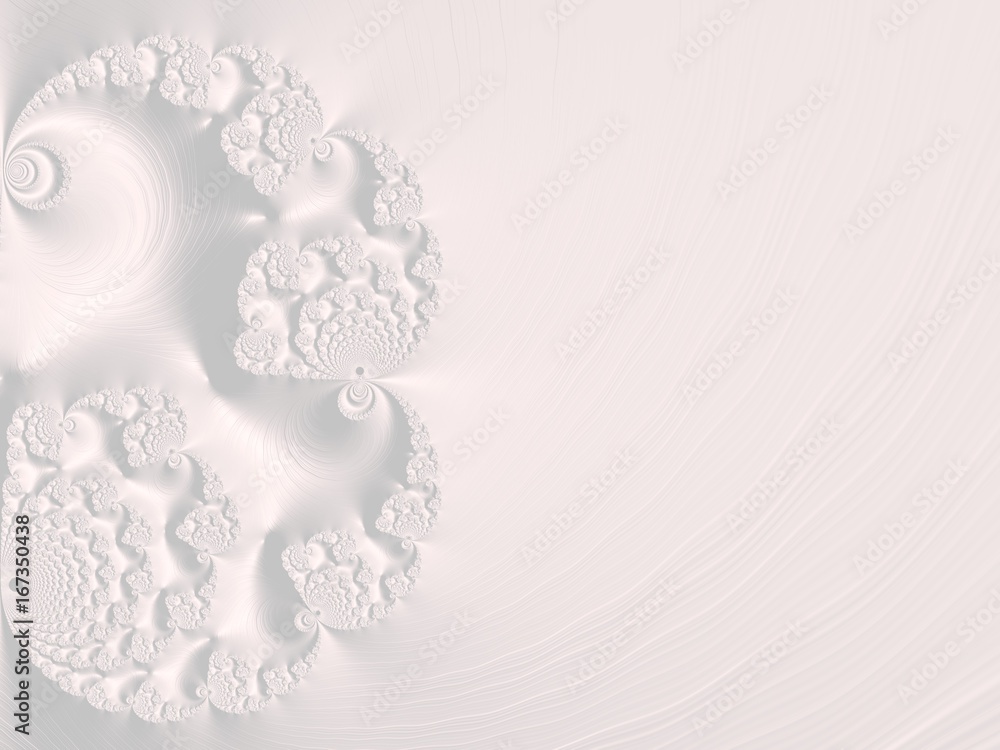 The white Plaster in the form of a Fractal The white Plaster in the form of a Fractal
