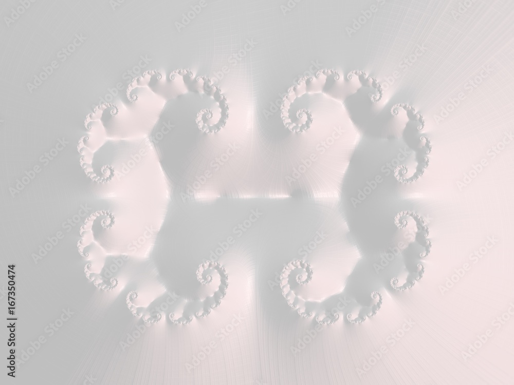The white Plaster in the form of a Fractal The white Plaster in the form of a Fractal