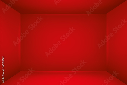 The inner space of the box. Empty white room. Vector design illustration. Template for you business project