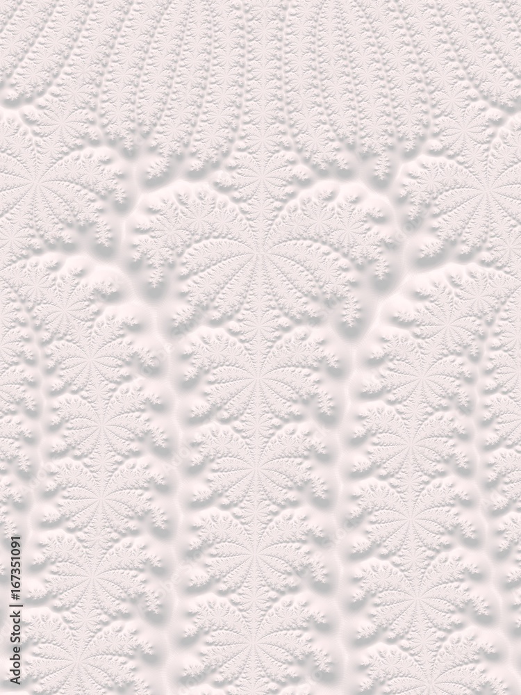 Fototapeta premium The white Plaster in the form of a Fractal