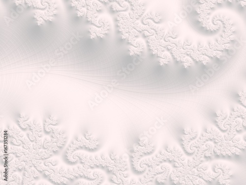 Fotografi The white Plaster in the form of a Fractal