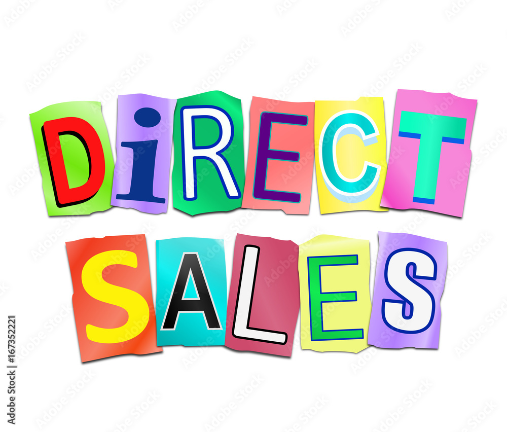 Direct sales concept. Direct sales concept.