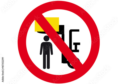 Schild Unter Last aufhalten verboten