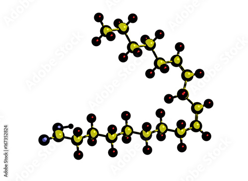 Molecular structure of Linoleic acid