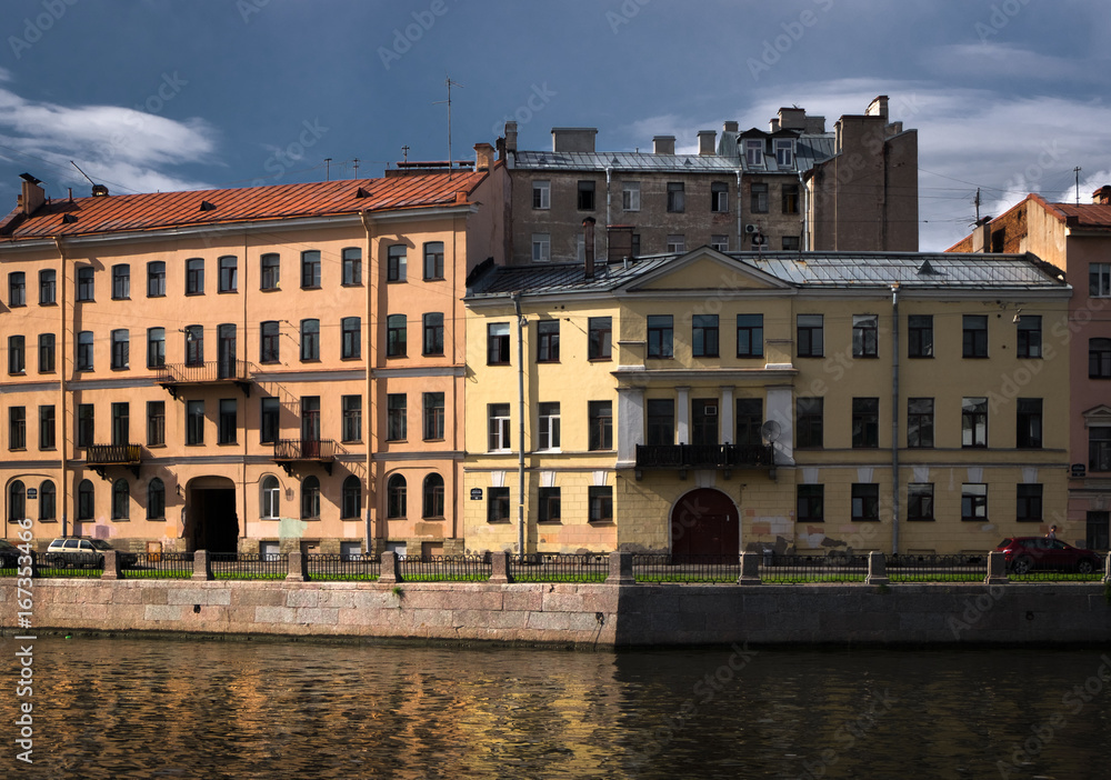 Facades of St. Petersburg. Russia.