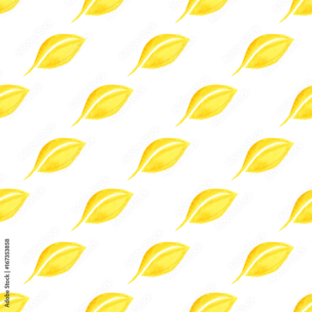 Seamless pattern with watercolor leaves Seamless pattern with watercolor leaves