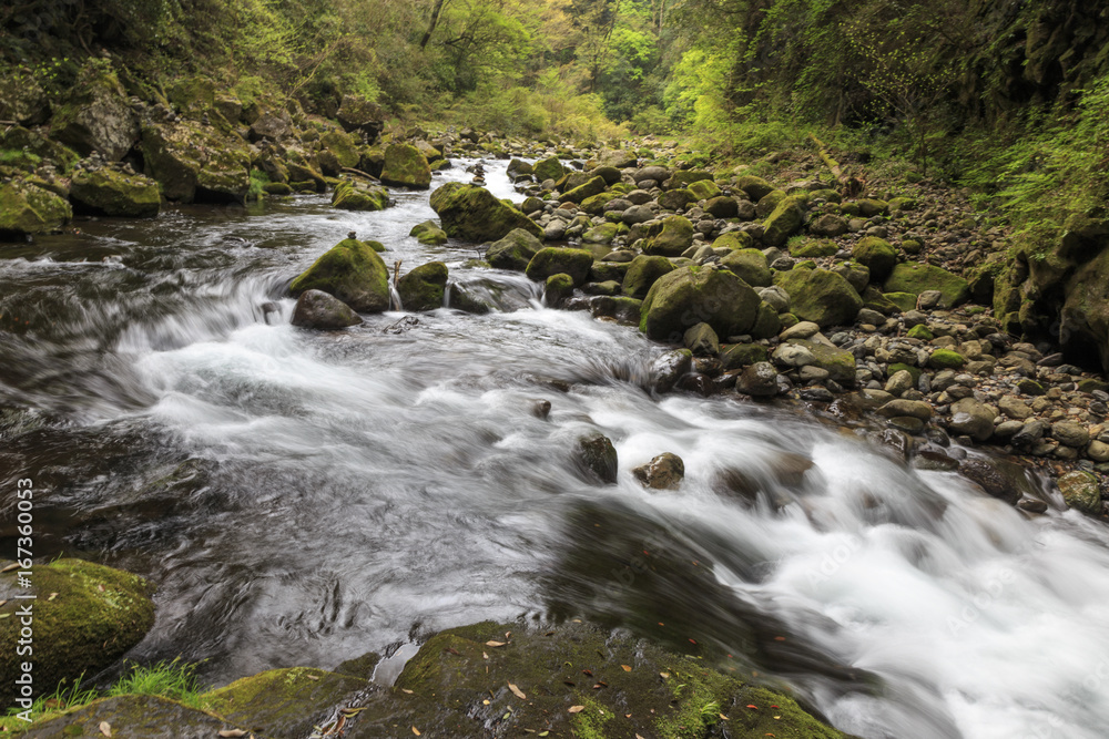 Obraz premium Takachiho gorge in Kyushu Japan