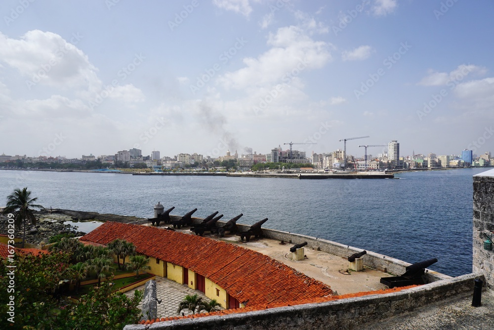Blick von einer Festung über Havanna auf Kuba, Karibik