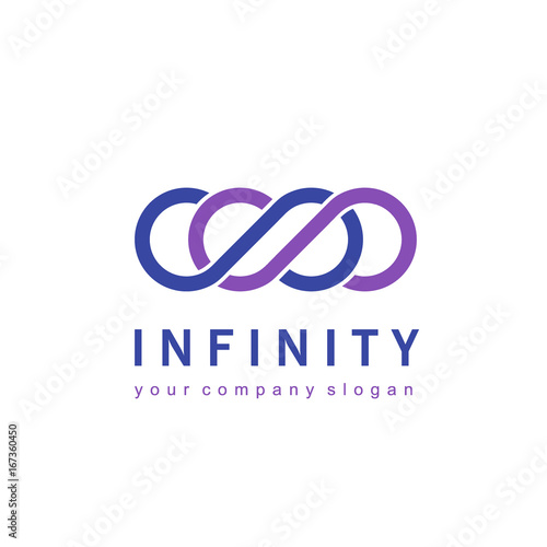 Vector logo design for business. Infinity sign
