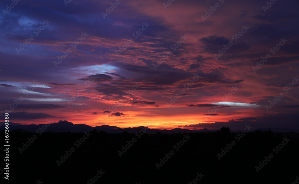 sky evening In tropical countries summer sky evening In tropical countries summer