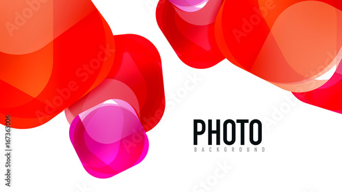 Modern geometric presentation background photo