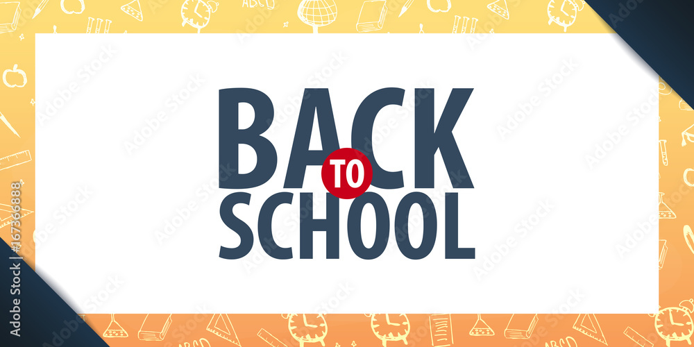 Back to School background. Education banner. Vector illustration. Back to School background. Education banner. Vector illustration.