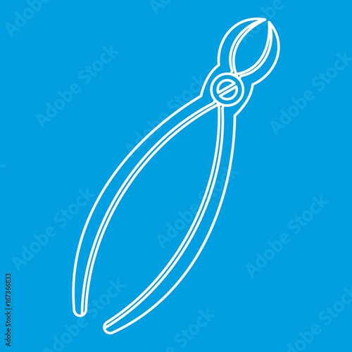 Steel tooth extraction instrument icon