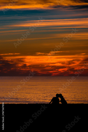 Sunset kiss