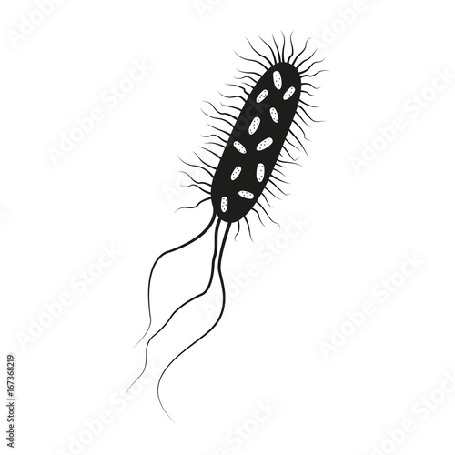 Bacteria or virus icon. Vector illustration.