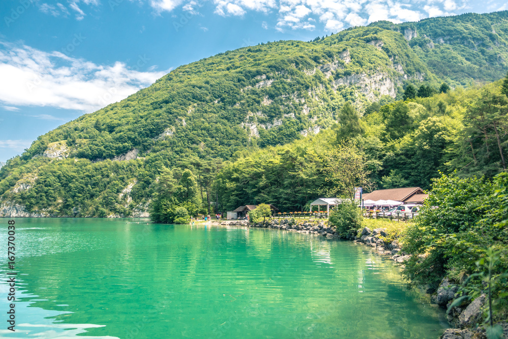 Fototapeta premium Bay in mountainlake