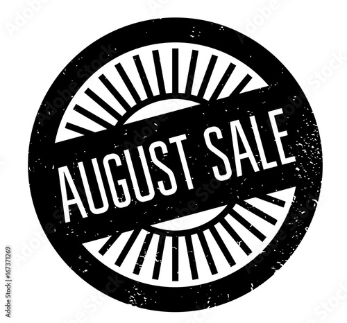 August Sale rubber stamp. Grunge design with dust scratches. Effects can be easily removed for a clean, crisp look. Color is easily changed.