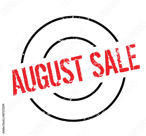 August Sale rubber stamp. Grunge design with dust scratches. Effects can be easily removed for a clean, crisp look. Color is easily changed.